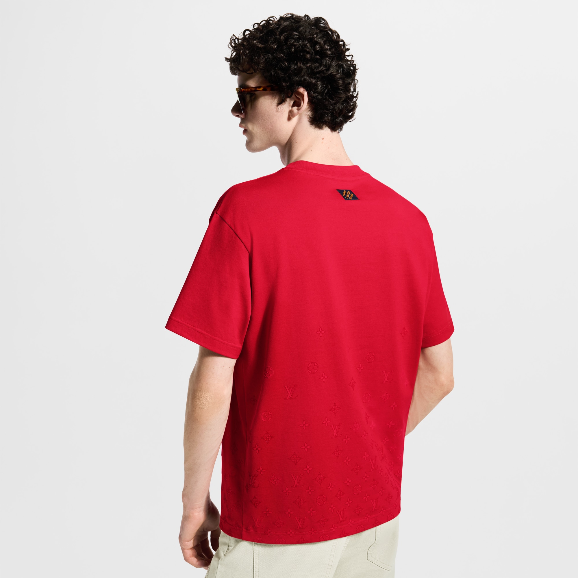 Gradient Signature Flock Print T-Shirt - Men - Ready-to-Wear